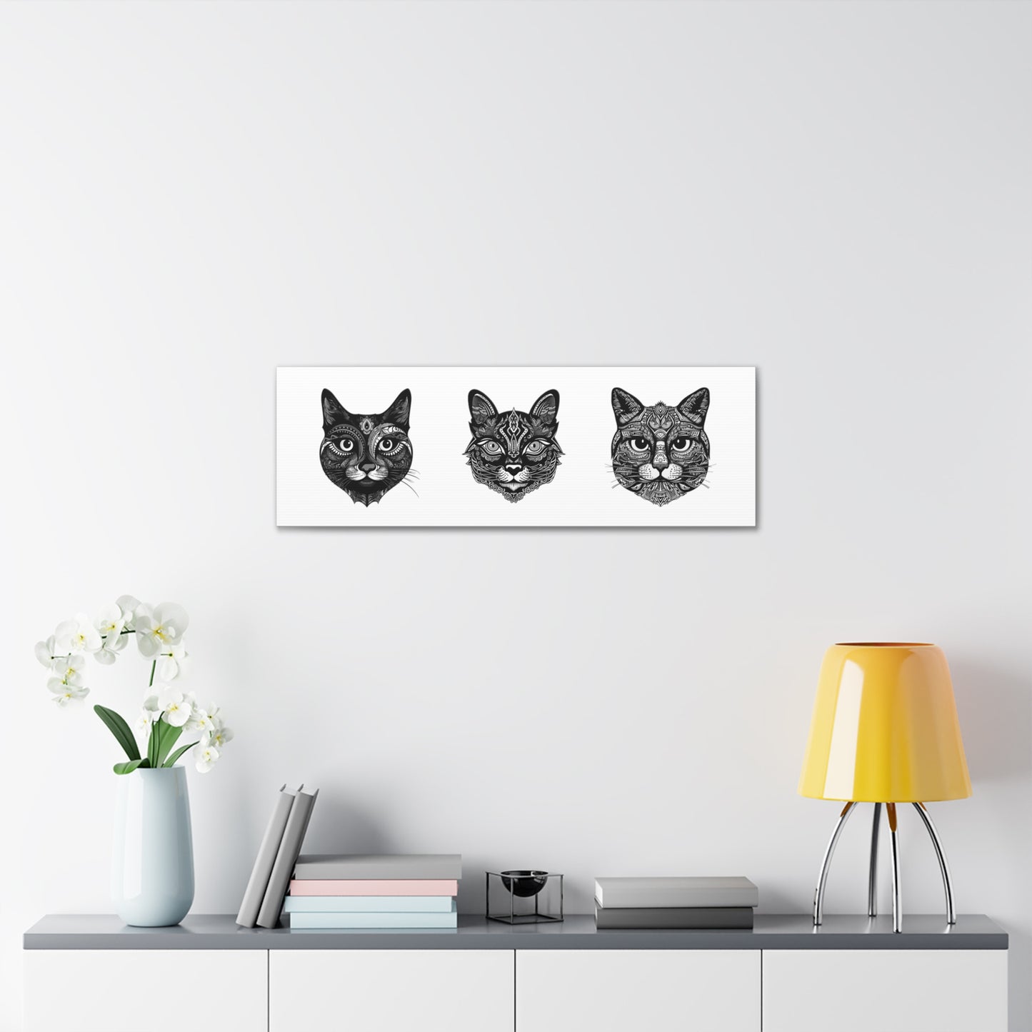 Totem Cats Canvas