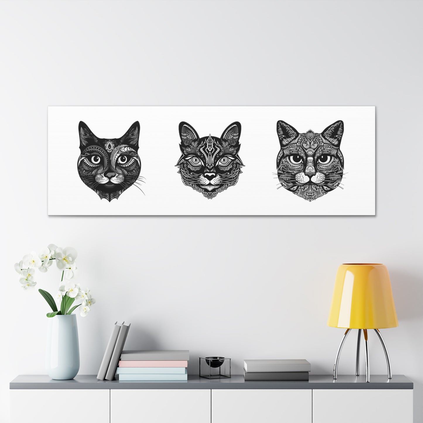 Totem Cats Canvas