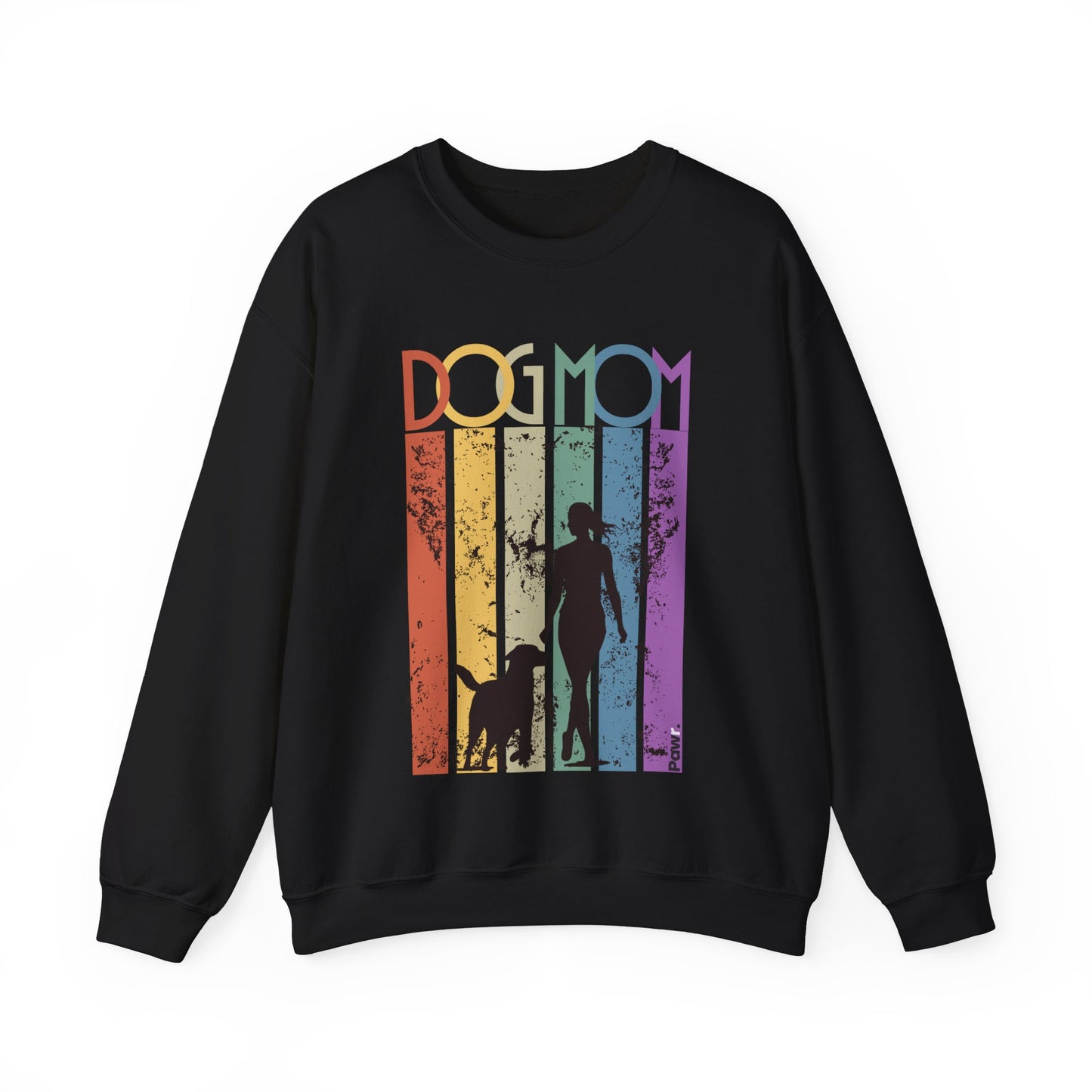 Dog Mom Rainbow Vintage Sweatshirt