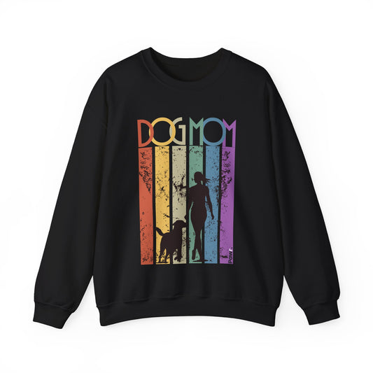 Dog Mom Rainbow Vintage Sweatshirt