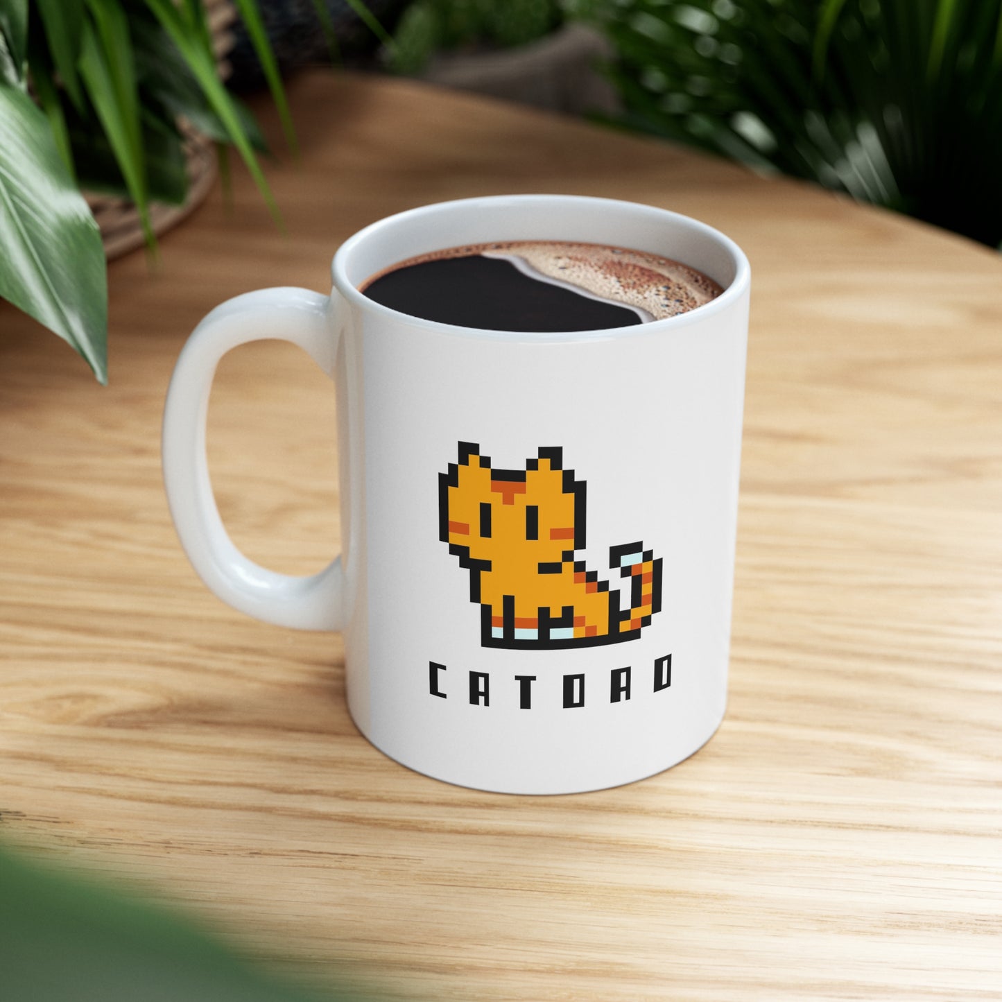 Cat Dad Pixel Mug