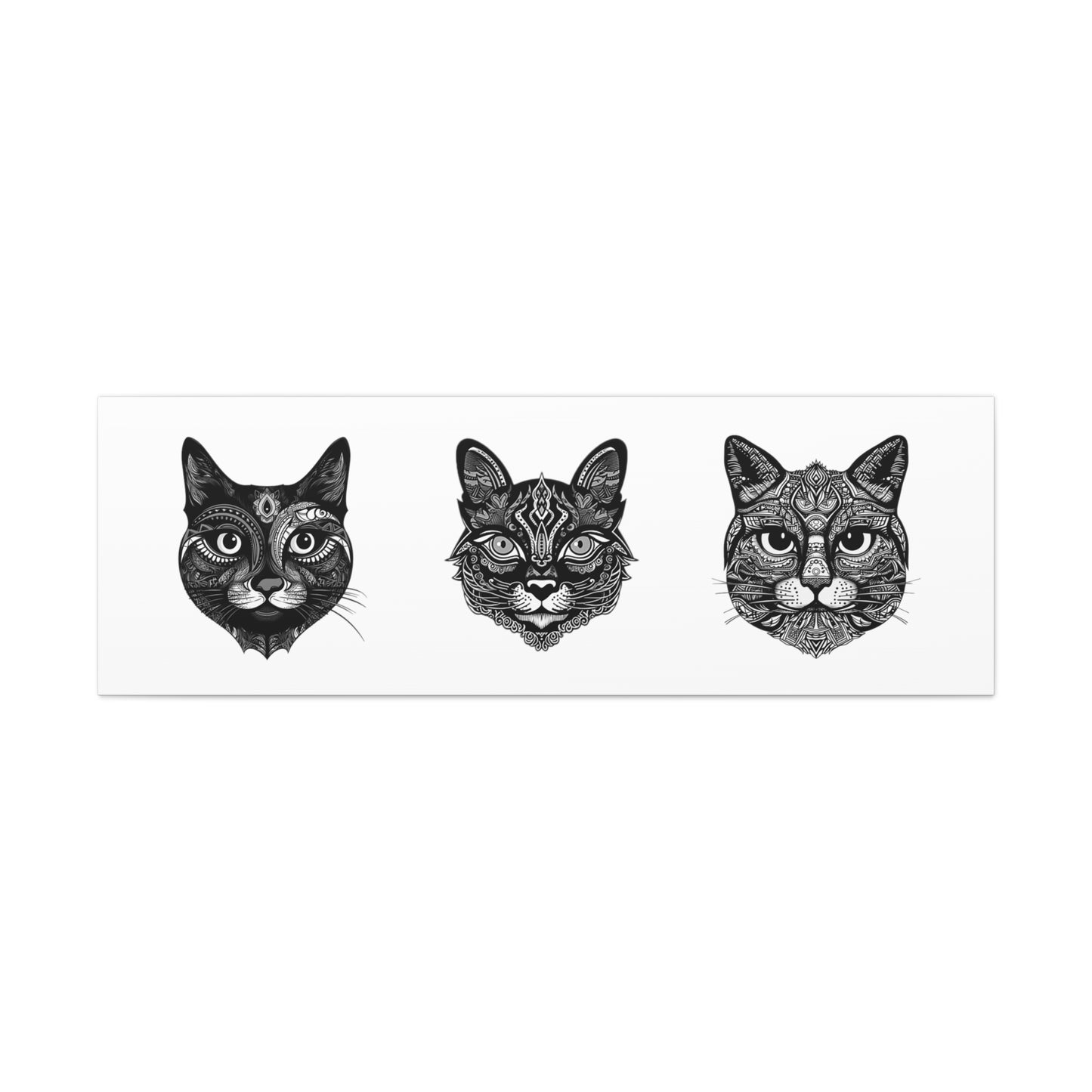 Totem Cats Canvas