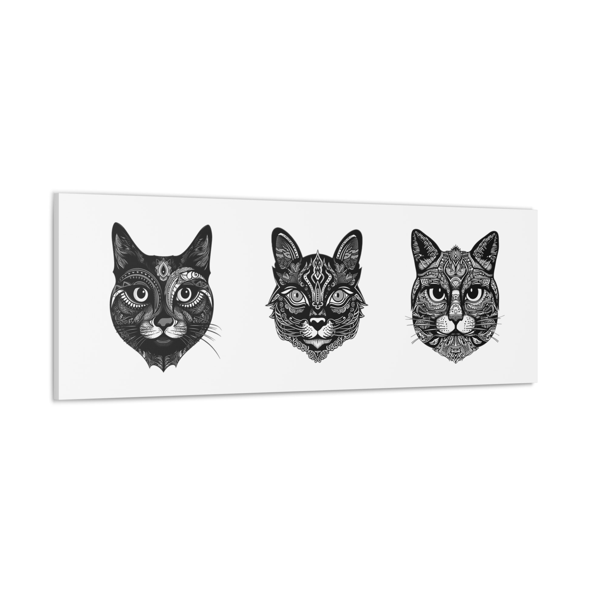 Totem Cats Canvas