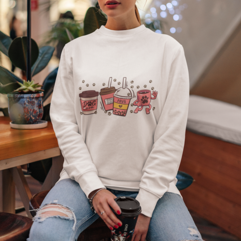 Dog Mom Coffee Sweatshirt