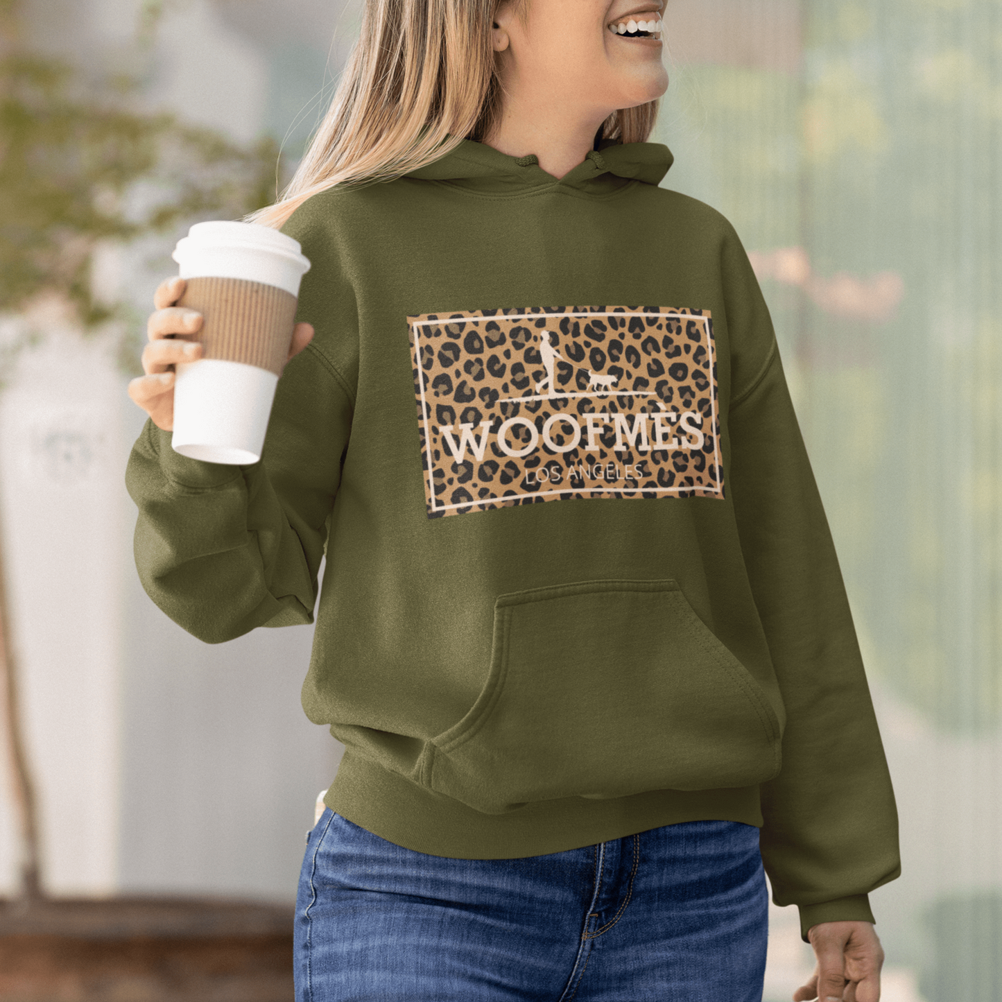 Woofmes Cheetah Print Hoodie