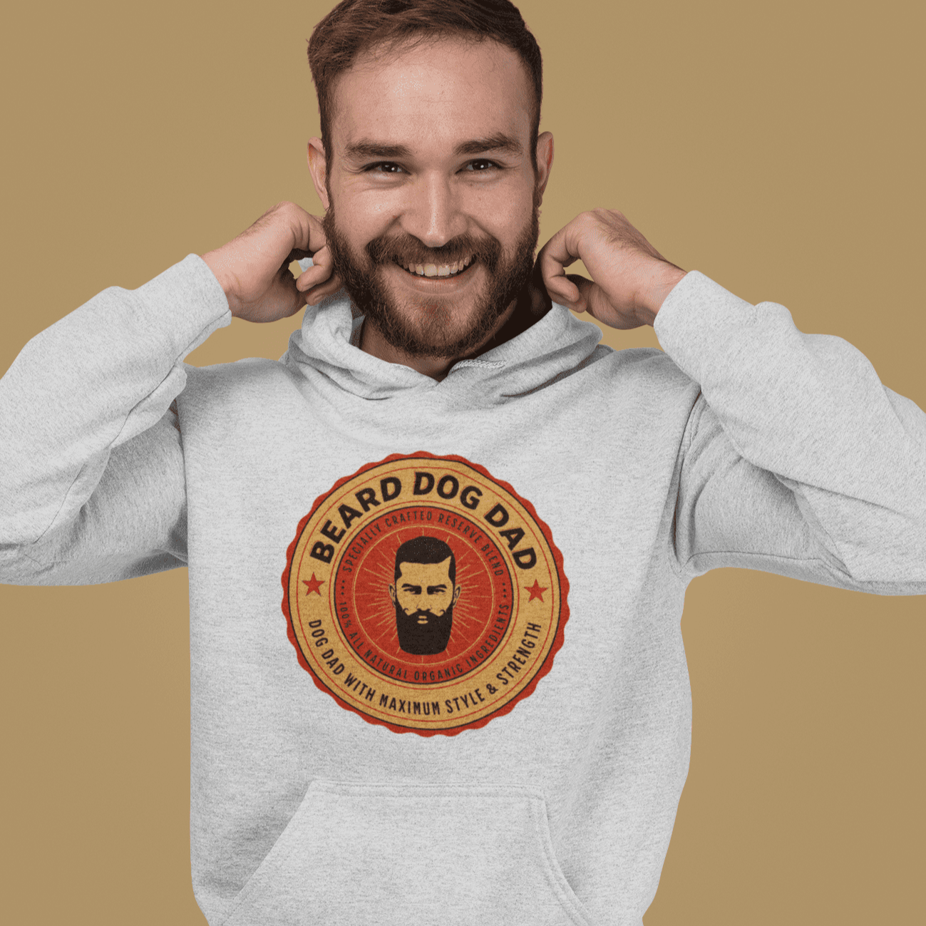 Beard Dog Dad Hoodie