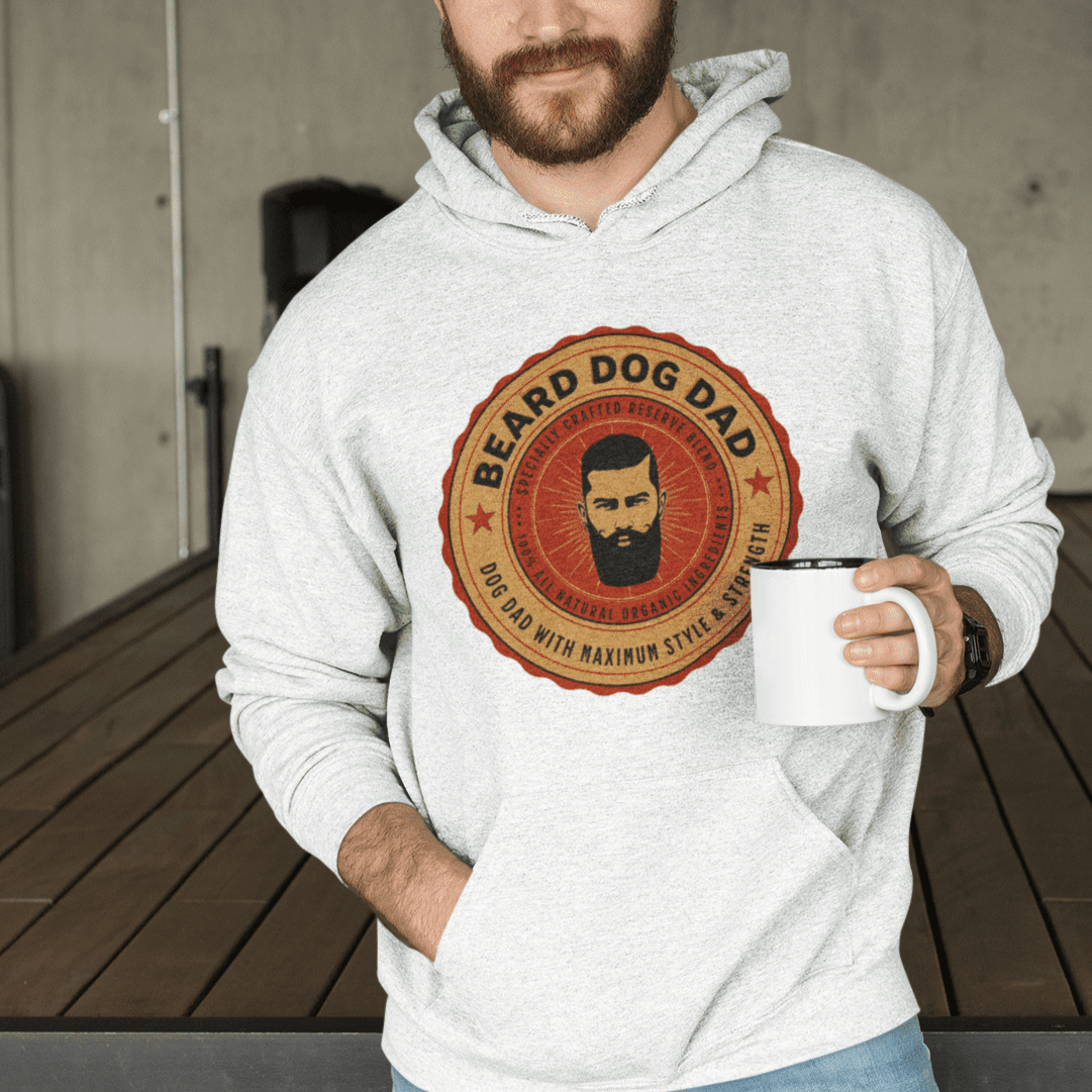 Beard Dog Dad Hoodie