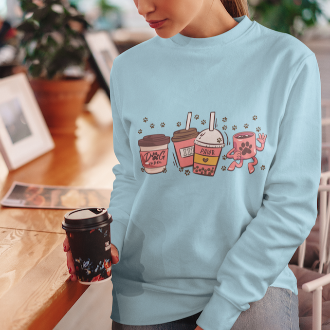 Dog Mom Coffee Sweatshirt