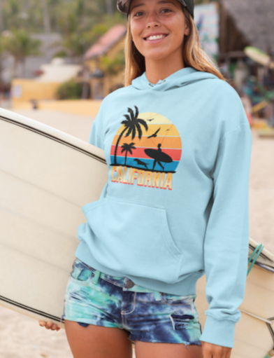 California Dog n Surf Hoodie