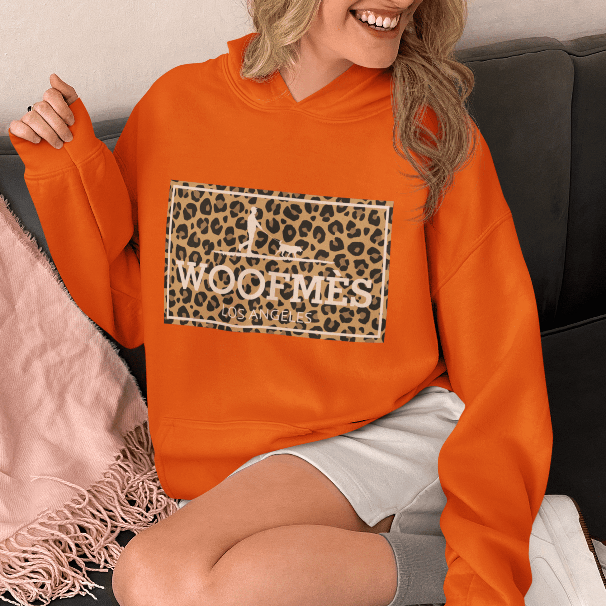 Woofmes Cheetah Print Hoodie