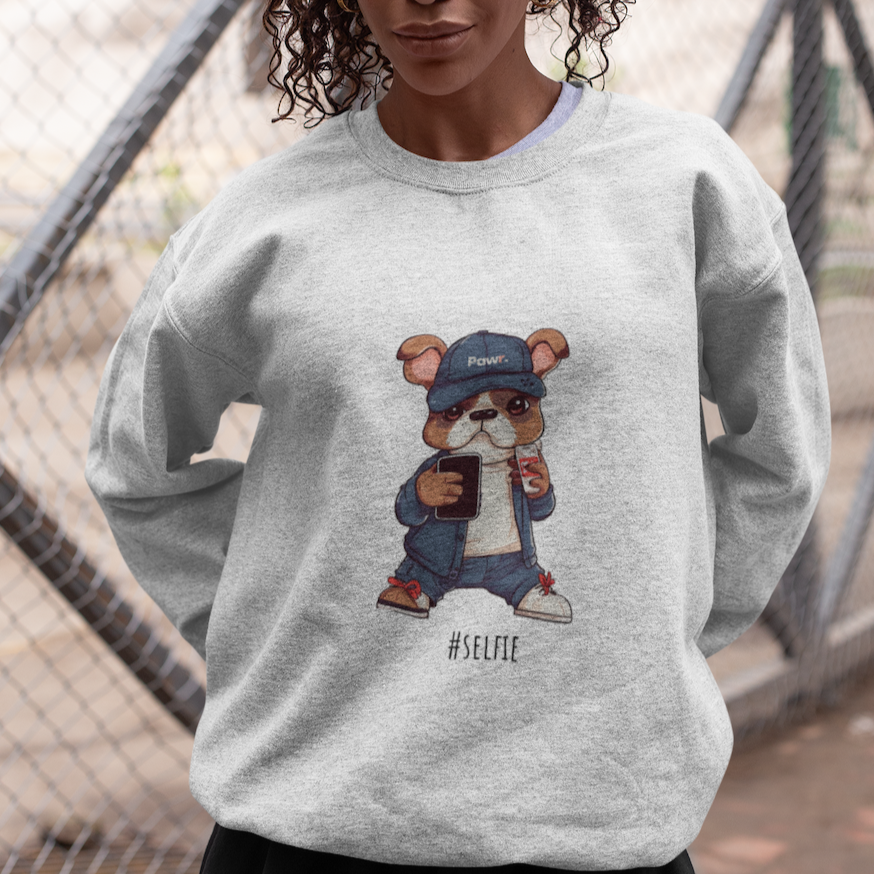 Frenchie Selfie Sweatshirt