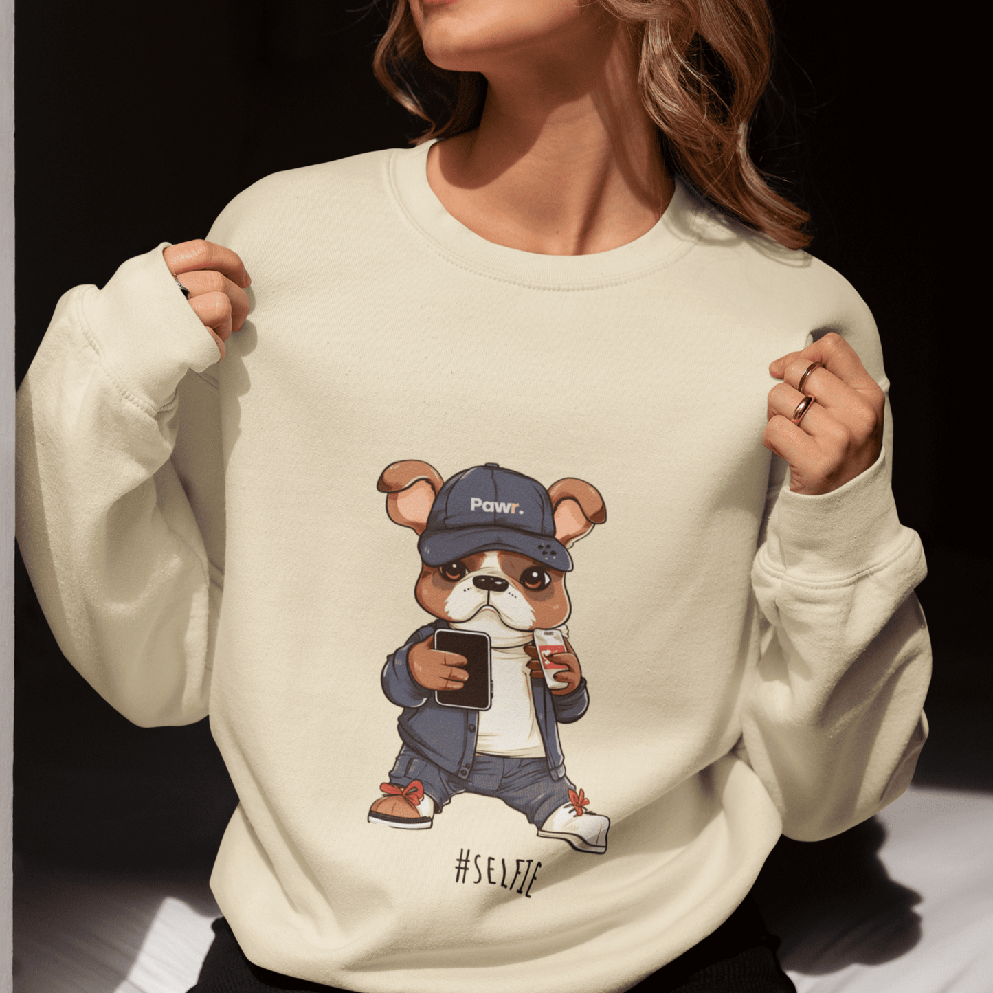 Frenchie Selfie Sweatshirt