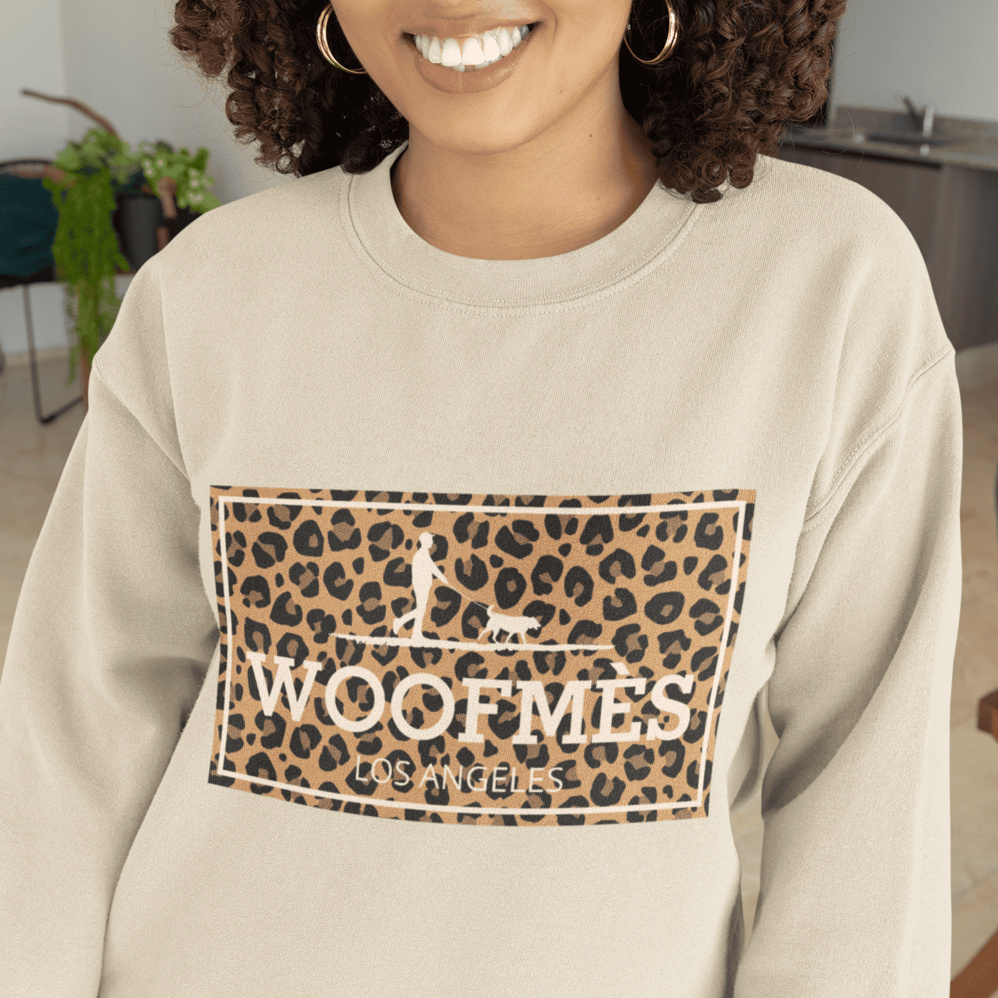 Woofmes Cheetah Print Sweatshirt