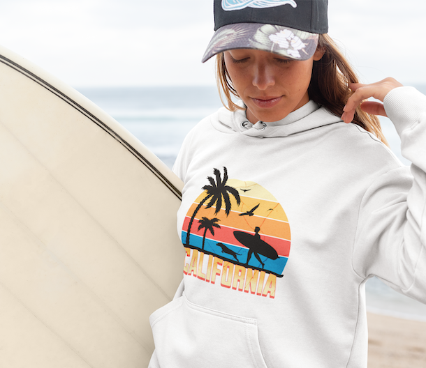 California Dog n Surf Hoodie