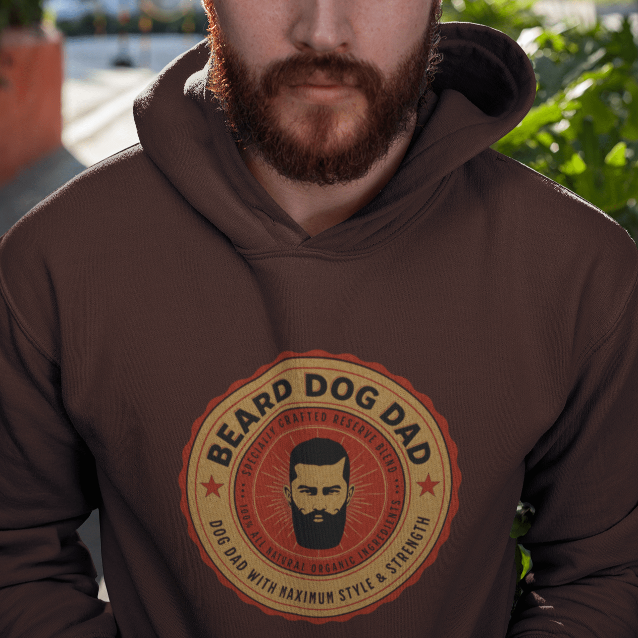 Beard Dog Dad Hoodie