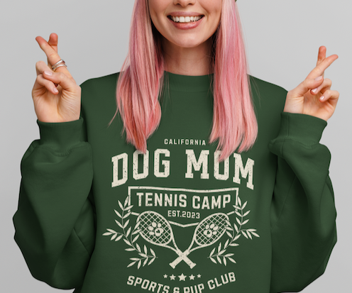 Dog Mom Tennis Club Sweatshirt