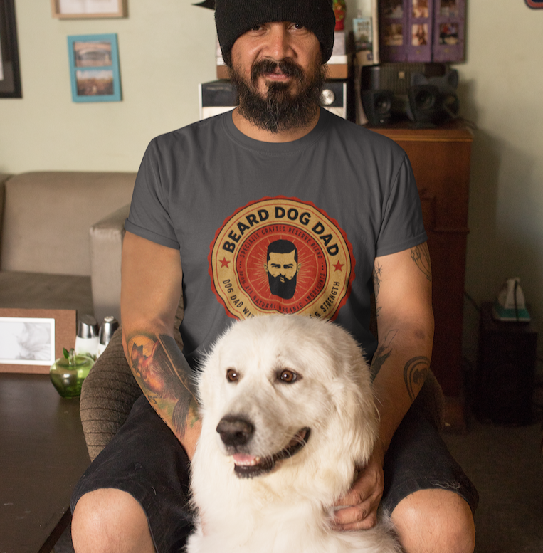 Beard Dog Dad T-shirt