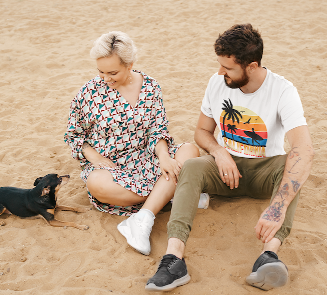 California Dog N Surf Tee