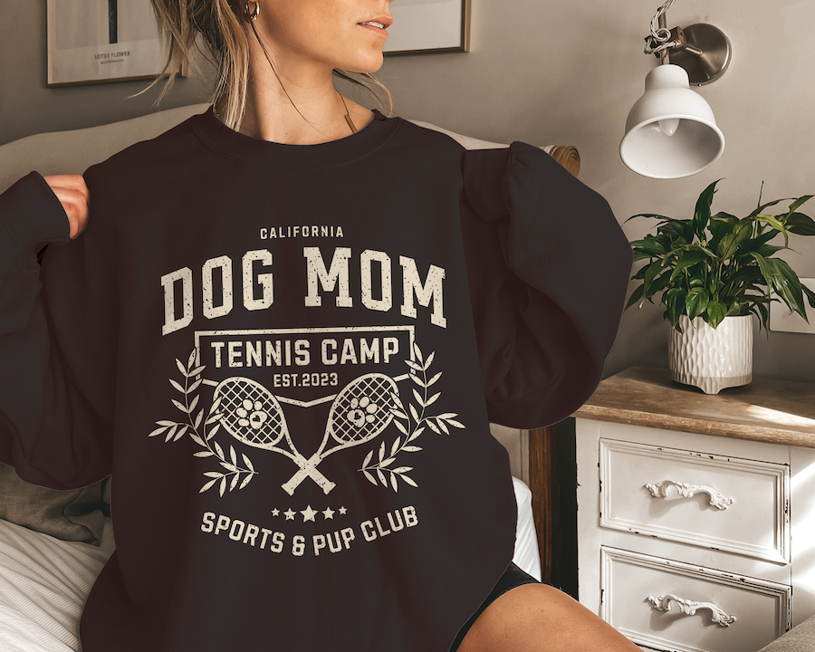 Dog Mom Tennis Club Sweatshirt