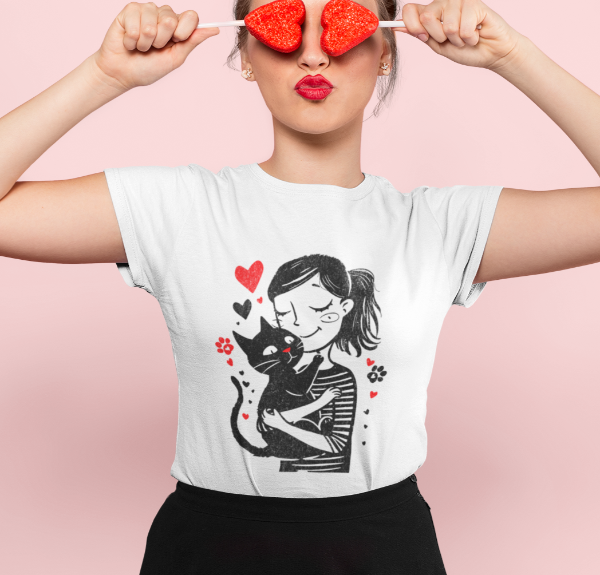 Valentine Kitty Tee