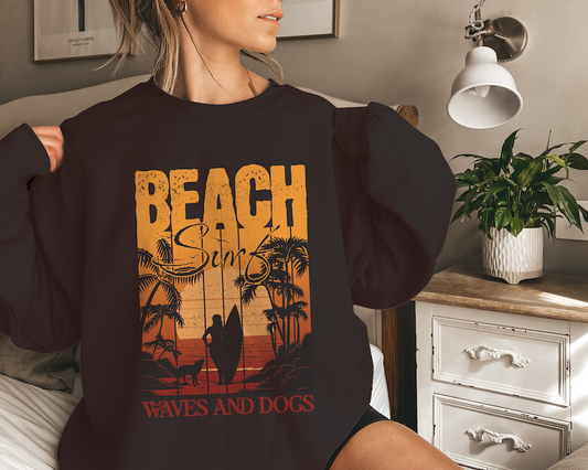 Waves And Dogs Sweatshirt