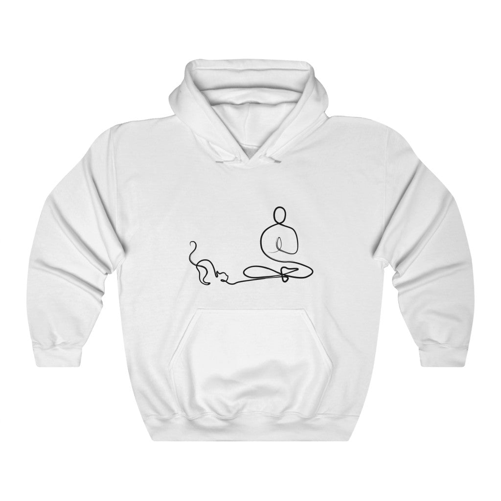 Meditating Cat Hoodie