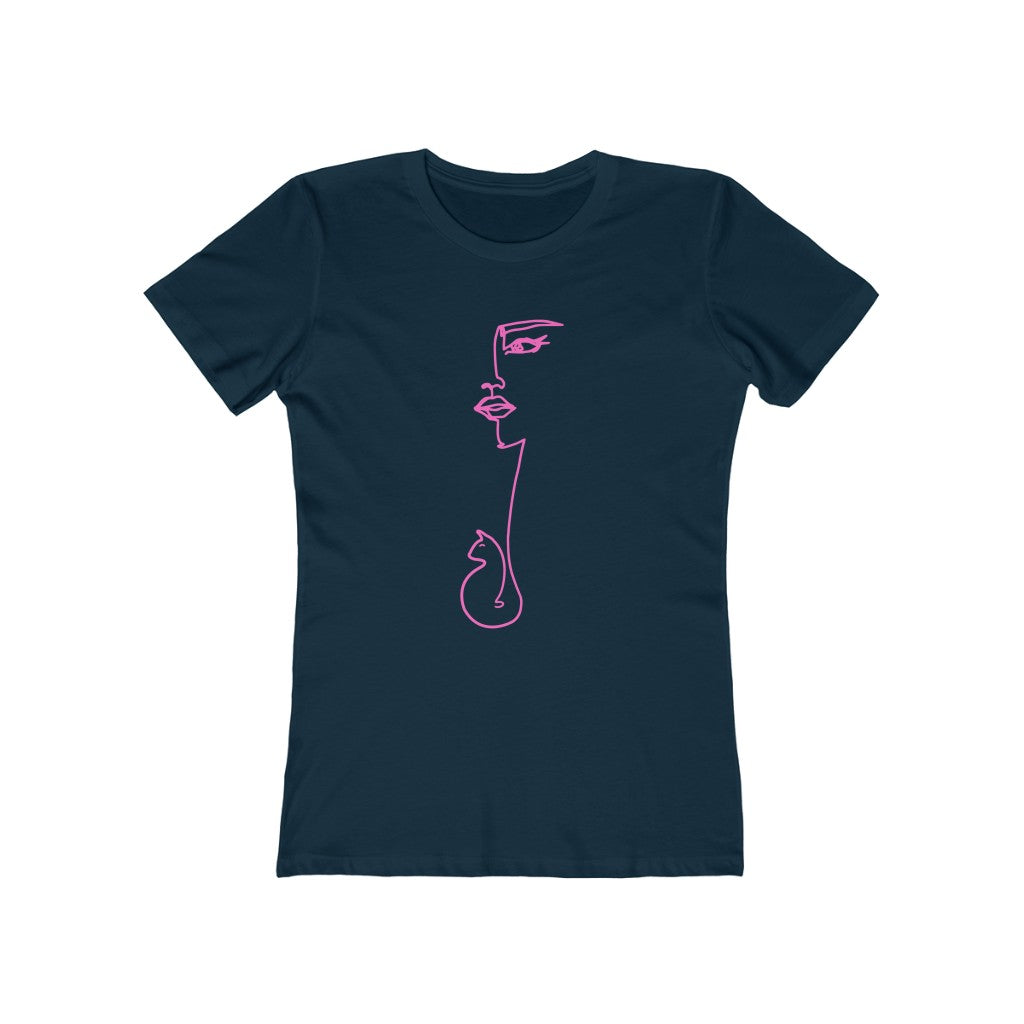 Cat Mom One Line T-Shirt