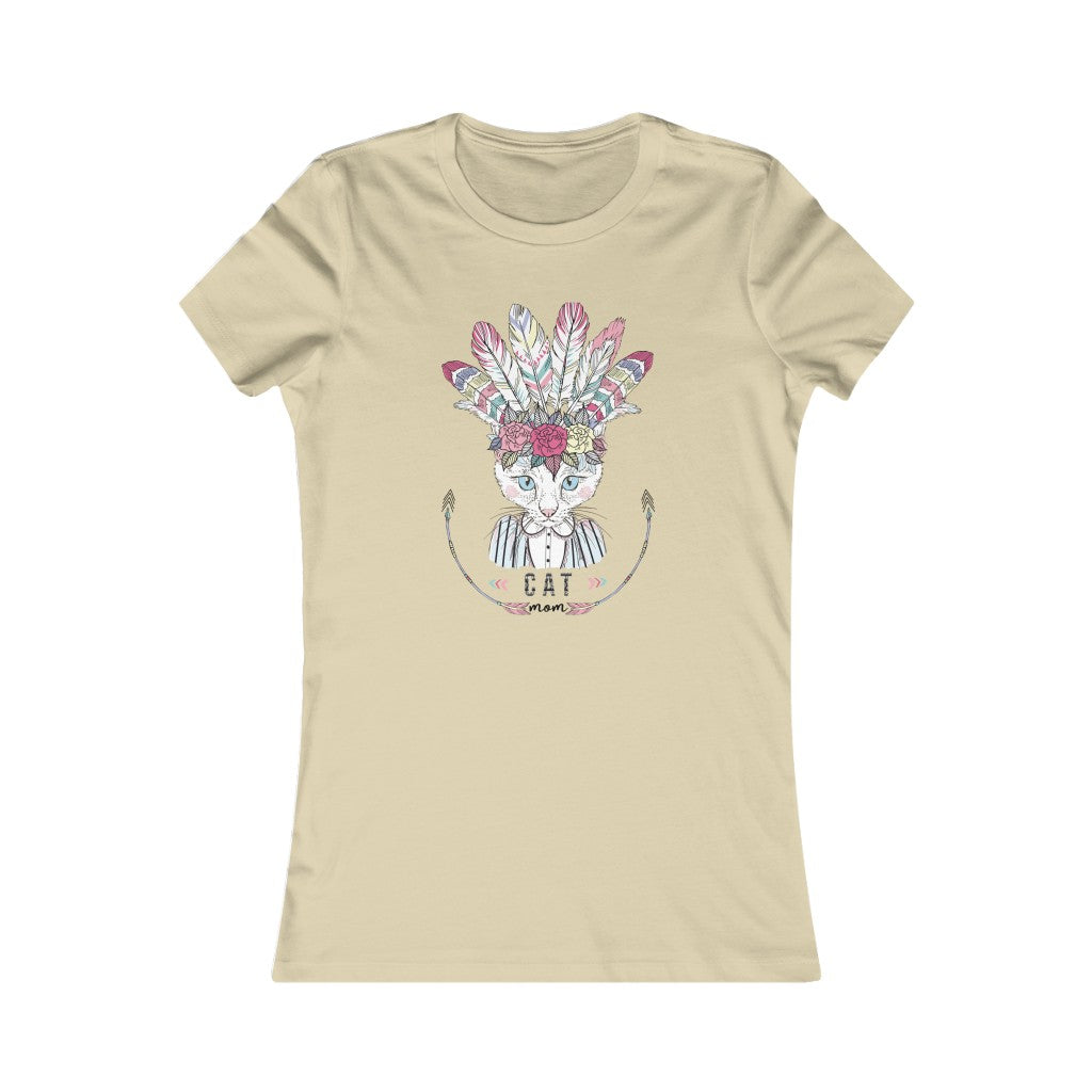 Boho Cat Mom T-shirt