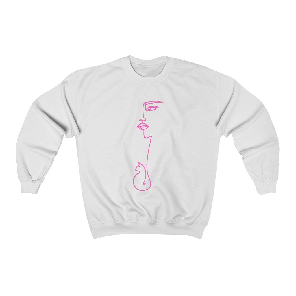 Cat and Mom Line Sweatshirt