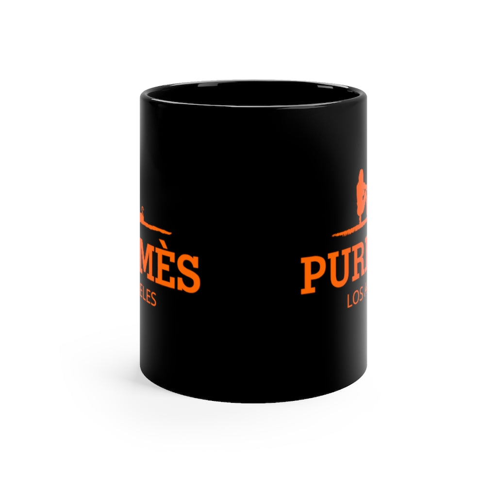 Purrmes Black Mug