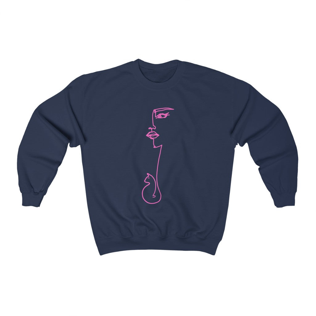 Cat and Mom Line Sweatshirt