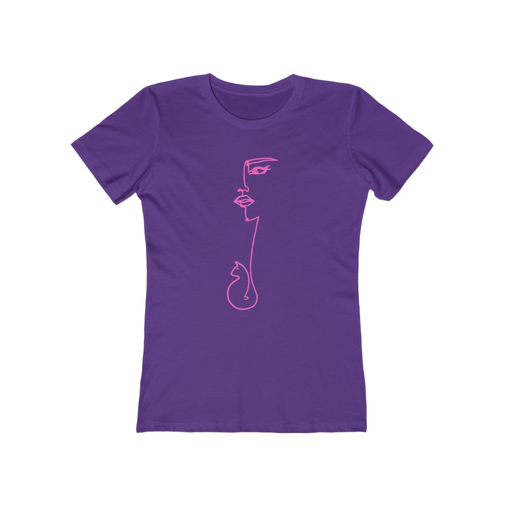 Cat Mom One Line T-Shirt