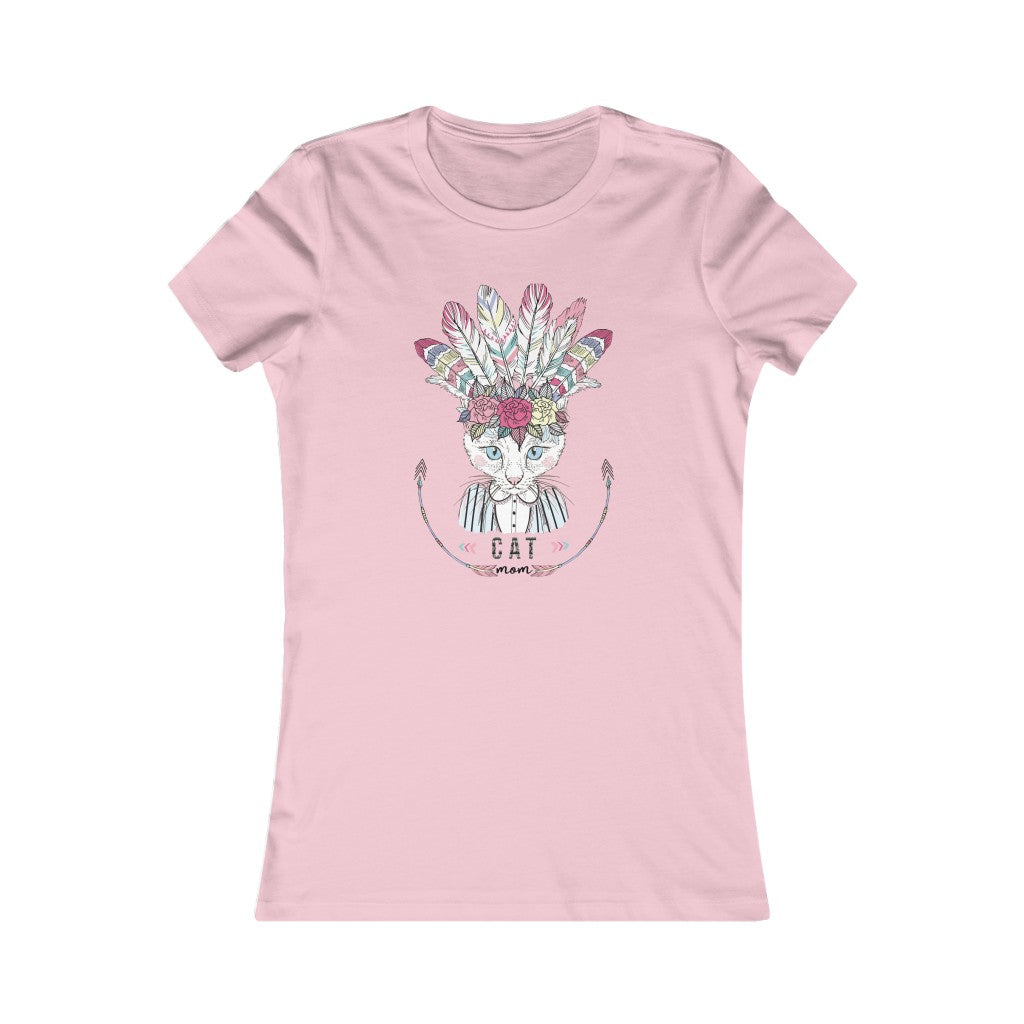 Boho Cat Mom T-shirt