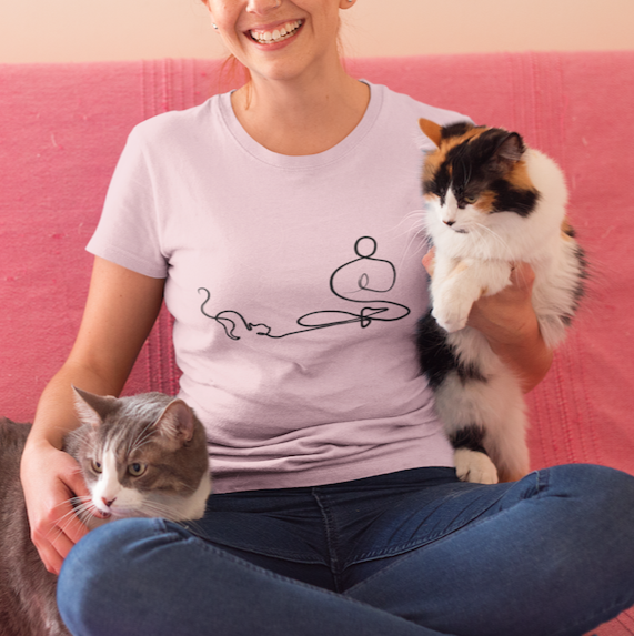 Meditating Cat Tee