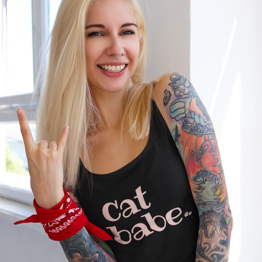 Cat Babe Racerback Tank