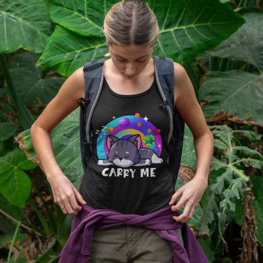 Lazy Cat Racerback Tank Top